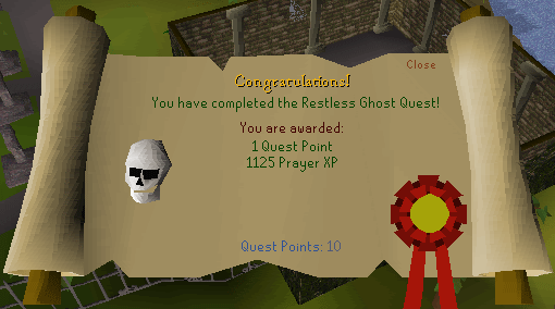 Restless Ghost Quest Skull